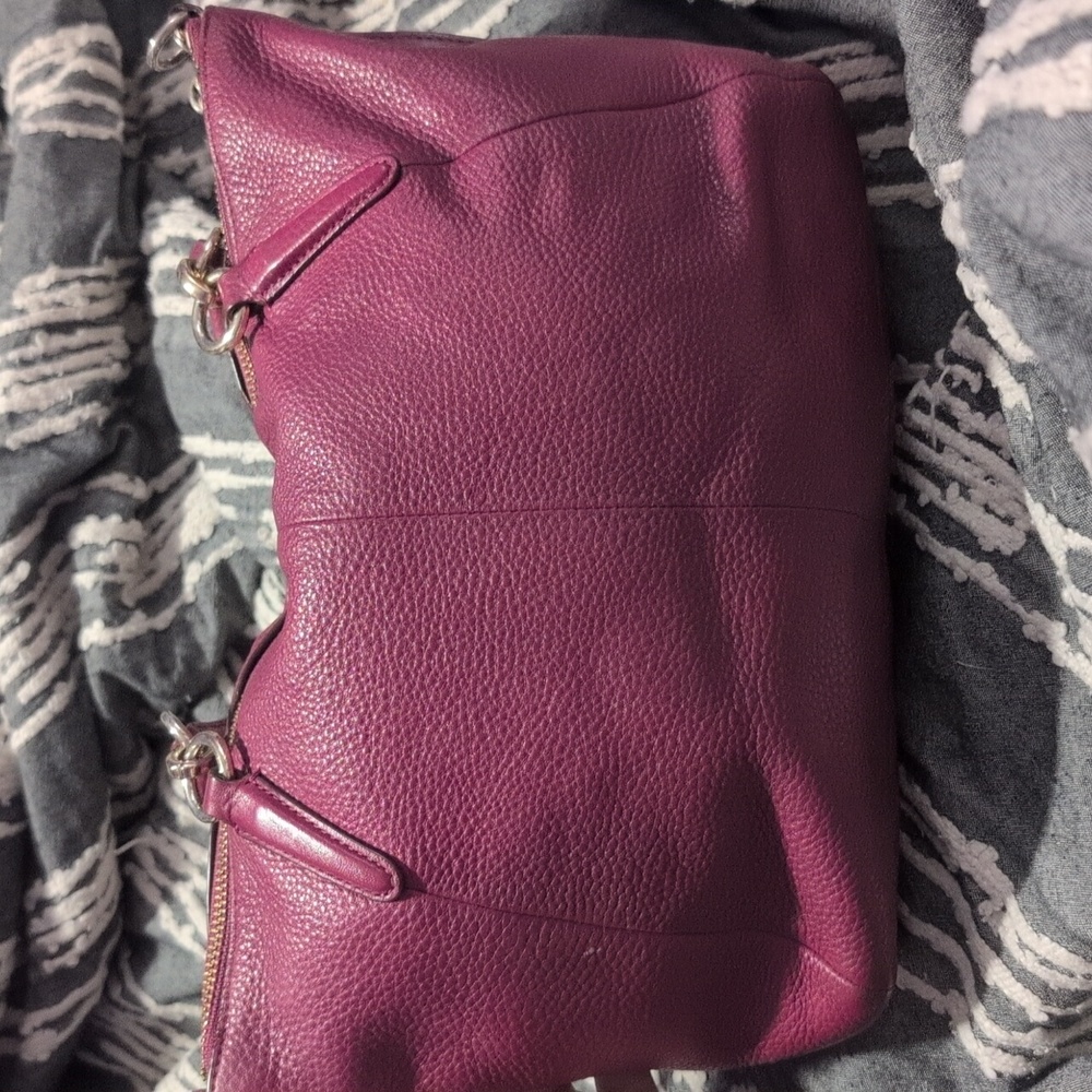 Coach Pebble Leather Small Kelsey Satchel USED - Picture 7 of 9